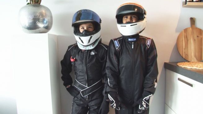 go to Geschwister-Rennen: Kart-Kinder wollen in die Formel 1